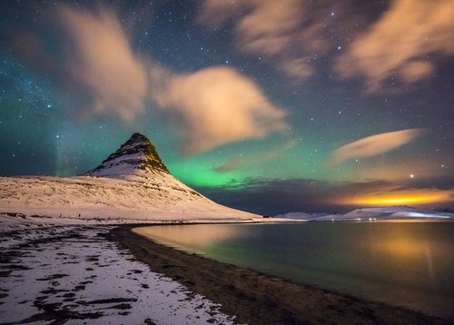 Island zur Nordlichtzeit